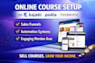 kajabi website design kajabi online course sales funnel podia kartra gohighlevel