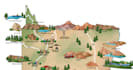 create a detailed digital map illustration of your property or venue