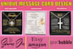 design profitable gearbubble, shineon card on jewelry message