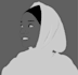 draw a minimalist line art vector portrait