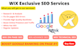 provide advance level technical SEO service for wix website