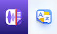 create a professional 3d app icon