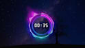 create 4k countdown or count up clocks with a personalized animation video