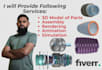 do 3d cad modeling, cad design, 3d printing, stl, dxf, obj
