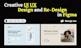 do creative website UI UX design in figma