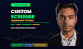 build custom tradingview or python stock screener
