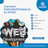 convert psd to html responsive front end website