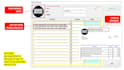 provide to you an automatic excel invoice fattura