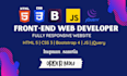 be your front end web developer using HTML CSS bootstrap js