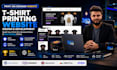 develop and design tshirts printing website print on demand