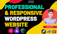 design, redesign, or fix a wordpress website