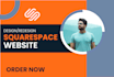 build squarespace website design custom code