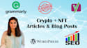 write SEO crypto and nft articles and blog posts