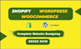 make wordpress and shopify website