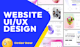 design awesome website, app, landing page design mockup