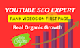 do youtube SEO to rank your videos on first page fast