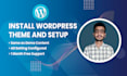 install wordpress and setup theme same as demo content