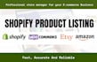 do product listing to shopify store, shopify store manager