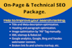 do onpage optimization and technical SEO to rank on search engine
