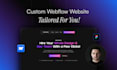 create a webflow design and develop your webflow website
