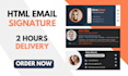 make email signature HTML, clickable HTML email signature