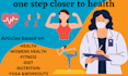 do research, medical articles as a physiotherapist