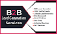 do b2b leads, data entry, web research, email collecting and linkedin reasearch