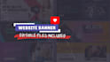 create a modern website banner, add design
