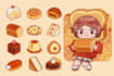 draw illustrate your concept idea on pixel art
