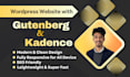 build your wordpress website via gutenberg kadence blocks