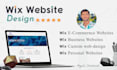 design and build a professional wix website design