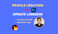 create and update your linkedin profile
