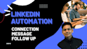 be your linkedin automation manager to increase cold reach, connection, lead