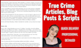 write your true crime script