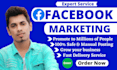 do organic facebook marketing for any business in USA, UK