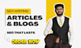 seo article writing, blog post writing or copywriting with images