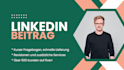 write a linkedin post