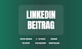 write a linkedin post