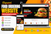 create an ecommerce food ordering website