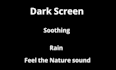 create 10 hour black screen rain video, fireplace, white and brown noise