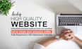develop high quality and responsive business website