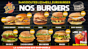 create a digital restaurant menu board for TV screen