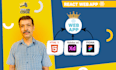 web developers, develop and design react web modern