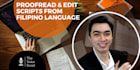 proofread your filipino script or document