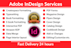do or edit any adobe indesign project