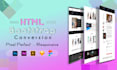 convert psd or figma file to html