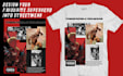 design comic book superhero tshirt for merch or brand