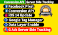 do facebook conversion API setup pixel tracking, google ads server side tracking