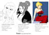draw attractive sfw or nsfw, original character designs, manga style