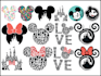 disney 01 mix design bundle with 14 vector